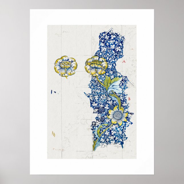 ART POSTER: WILLIAM MORRIS : KENNET : 1883 POSTER (Framsidan)