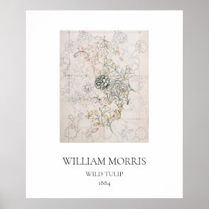ART POSTER: WILLIAM MORRIS : VILD TULIP : 1884 POSTER