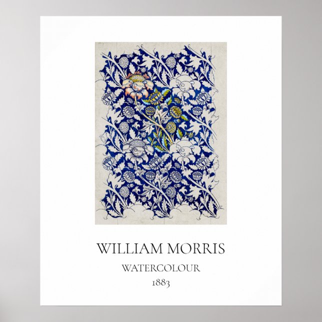 ART POSTER: WILLIAM MORRIS: WATERCOLOR 1883 POSTER (Framsidan)