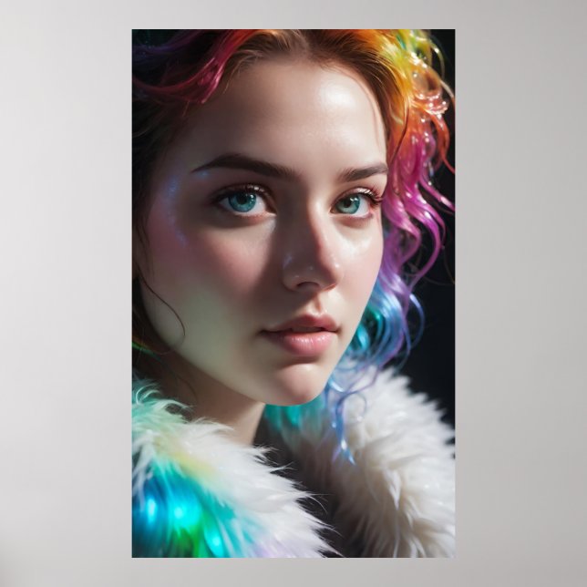 Art Potpourri  Rainbow Girl Poster (Framsidan)