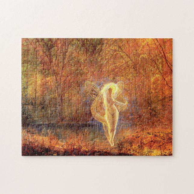 Art Print 35 Dame Autumn av John Atkinson Grimshaw Pussel (Horisontell)