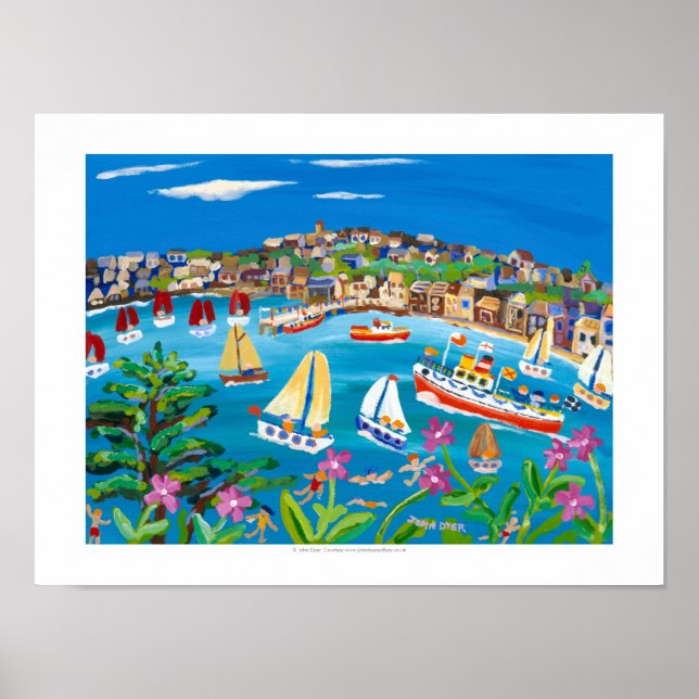 Art Print: Campion Days, Cornwall by John Dyer Poster (Framsidan)