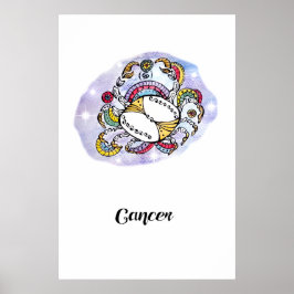 Art print Cancer Poster