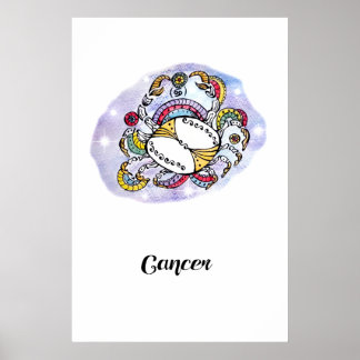 Art print Cancer Poster
