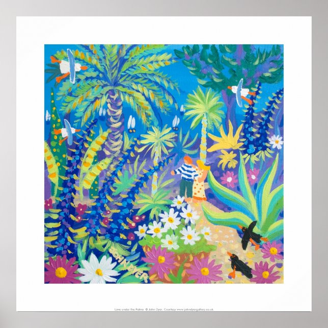 Art Print: Kärlek under Handflatan Abbey Garden Poster (Framsidan)