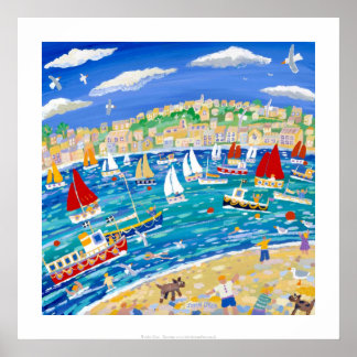 Art Print: Mad Hundar och Cornishmen, Falmouth Poster