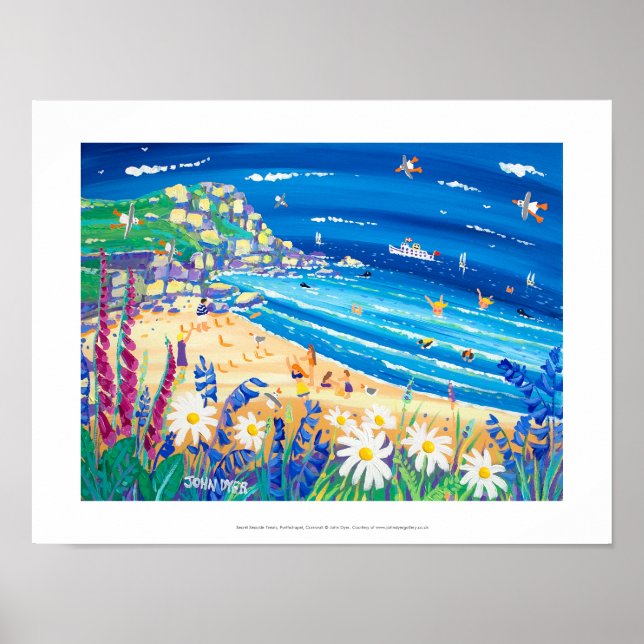 Art Print: Secret Seaside Treats, Porthchapel Poster (Framsidan)