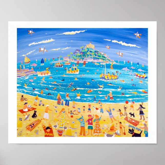 Art Print: St Michael's Mount. Stora Kanvastryck Poster (Framsidan)