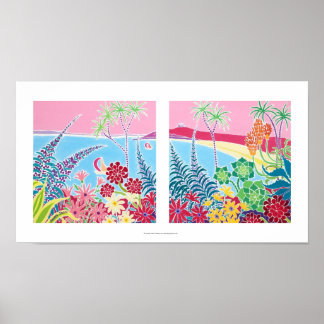 Art Print: Tresco, Scillyöarna, Cornwall. Poster