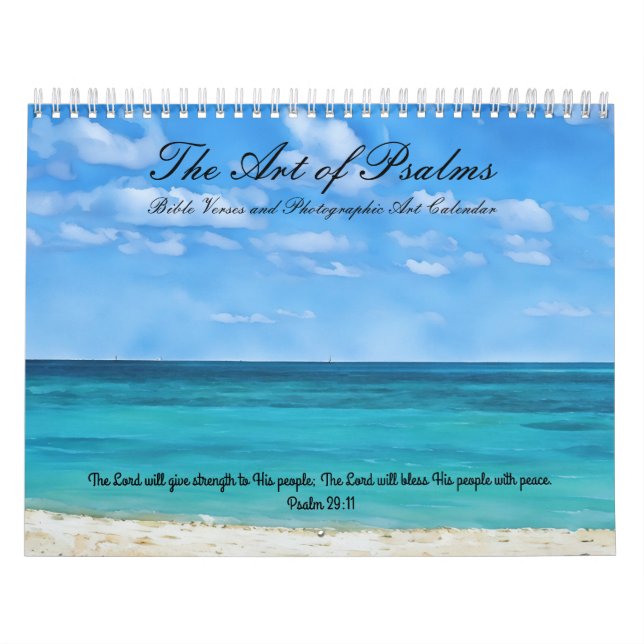 Art Psalms Bible Verse Calendar Art. Kalender (Omslag)
