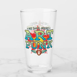 Art Punk Soul Glass Tumbler Glaskopp