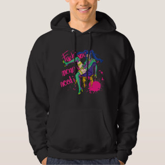 Art Rapper 80s Pop Singer Stupid Singer Illustrat Hoodie