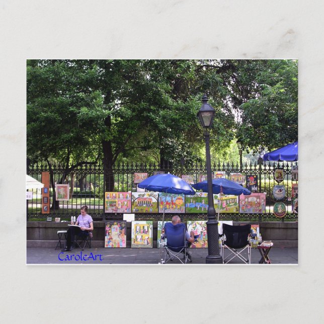 "Art Scene" NOLA Vykort (Framsida)