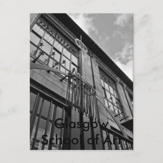 Art School16x12bw, Glasgow School of Art Vykort