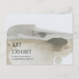 Art Show Exhibit-inbjudan vykort