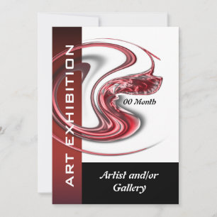 Art show gallery utställning jewelry CUSTOMIZE Inbjudningar