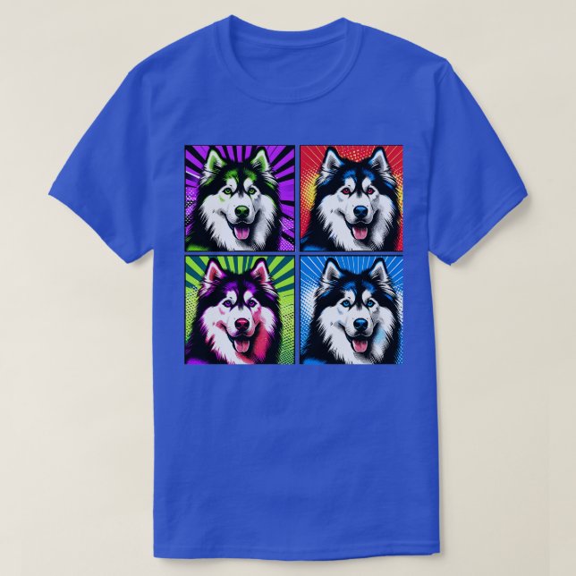 Art Siberian husky Tee Sleek Hund Couture (Design framsida)