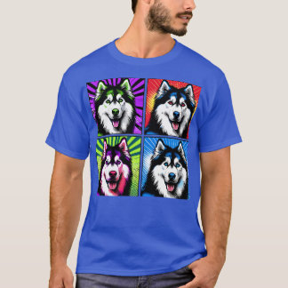 Art Siberian husky Tee Sleek Hund Couture