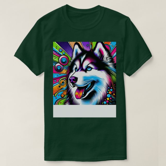 Art Siberian husky Tee Sleek Hund Couture 1 (Design framsida)