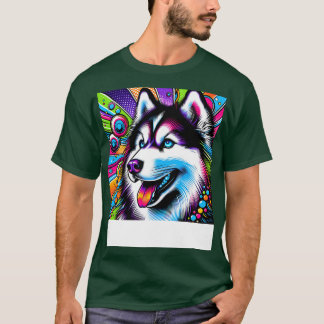 Art Siberian husky Tee Sleek Hund Couture 1