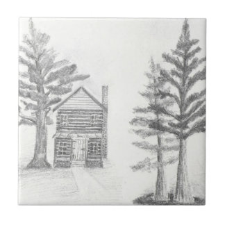 Art Sketch Ceramic Tile Kakelplatta