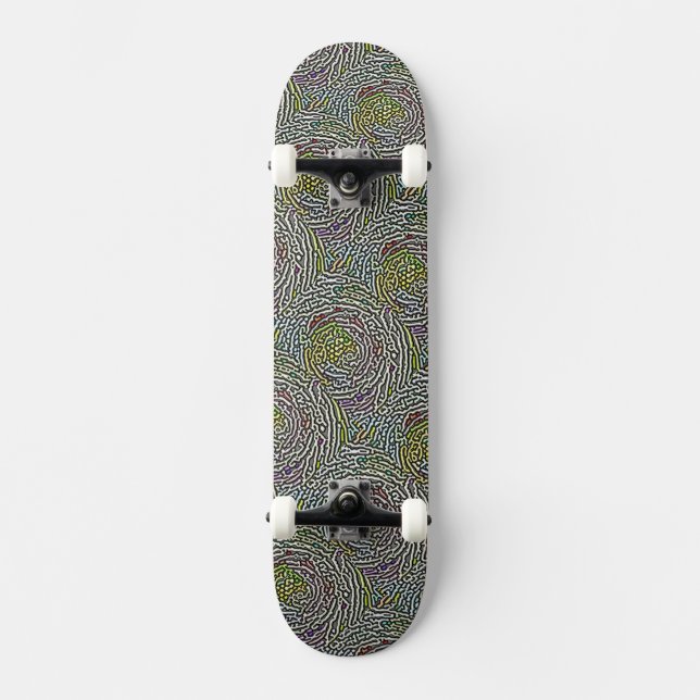 Art-skiss Old School Skateboard Bräda 21,6 Cm (Framsida)