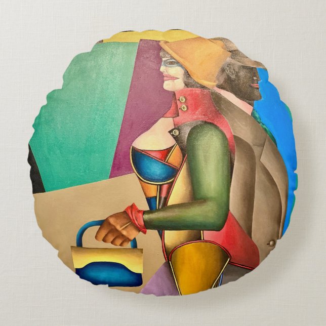 Art spain rund kudde (Framsidan)