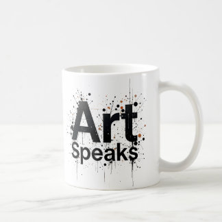 Art Speaks - Minimalistisk typografi Kaffemugg