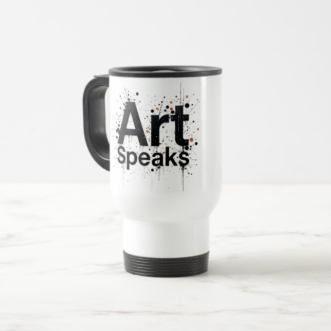 Art SpeaksElegant inspirationskonst Resemugg (Framsida vänster)