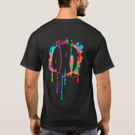 Art Splatted Paint School och lärare T Shirt