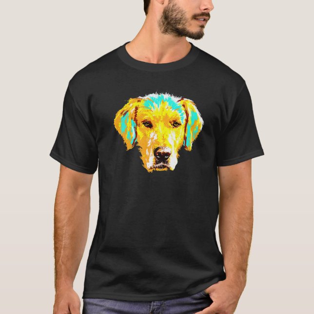 Art Stänk Labrador Design Pour Le Propritaire du T Shirt (Framsida)