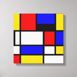 Art Style Mondrian Canvastryck