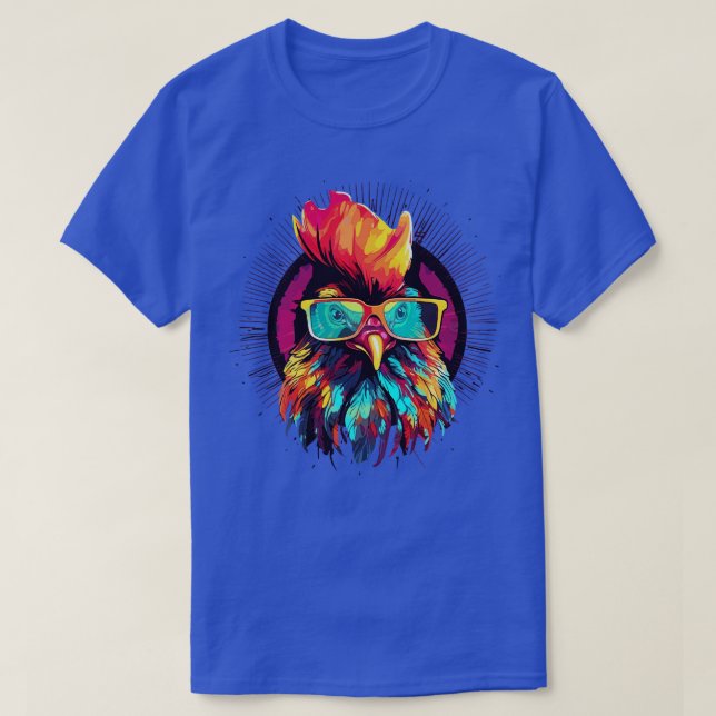 Art Sunglass Chicken Gifts Funny Chicken T Shirt (Design framsida)