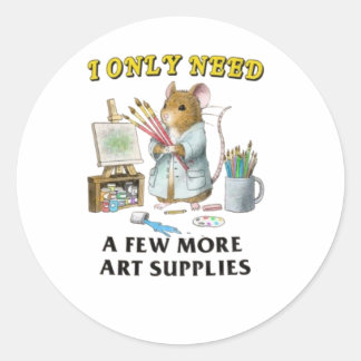 Art Supplies Unisex Runt Klistermärke