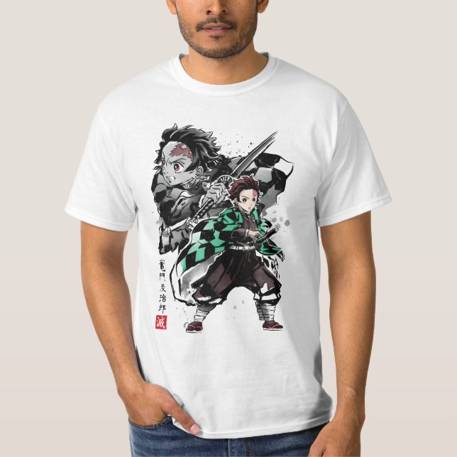 Art tanjiro kamado t shirt (Framsida)