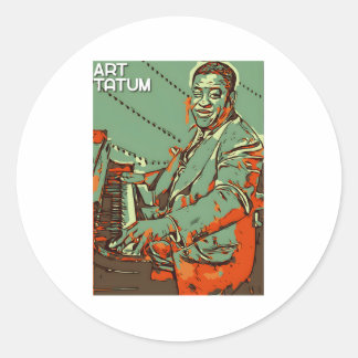 Art Tatum Runt Klistermärke