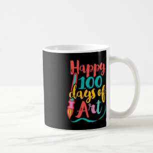 Art Teacher 100 dagar i skolan - 100 dagar i konst Kaffemugg