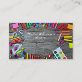 Art Teacher, Back to school, konstnärer, konst Visitkort