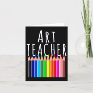 Art Teacher Back to school Kreativ Artist Gift Kort
