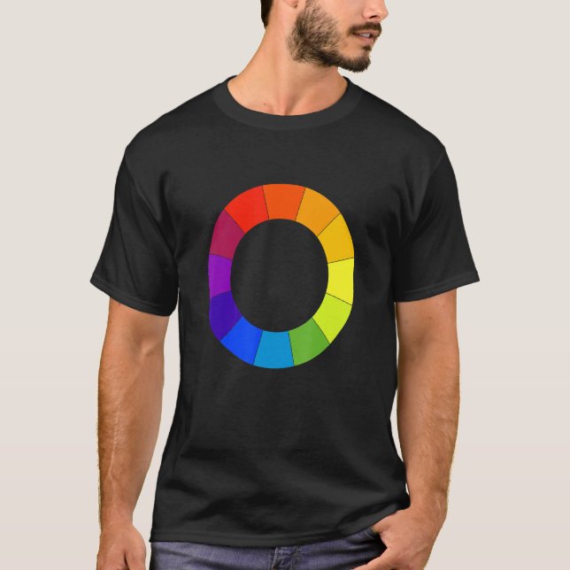 Art Teacher Färg Circle Palette Painter Artist Ar T Shirt (Framsida)