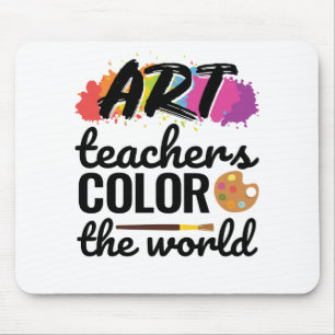 Art Teacher Färg och World Teacher-uppskattningen Musmatta