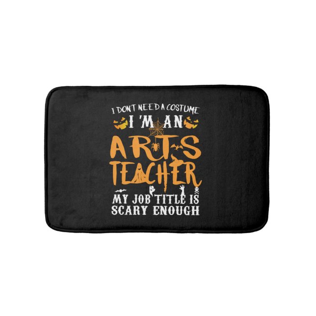 Art Teacher Halloween Funny Costume Badrumsmatta (Framsidan)