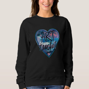 Art Teacher Kärlek Cute Heart Roligt Lärare T Shirt