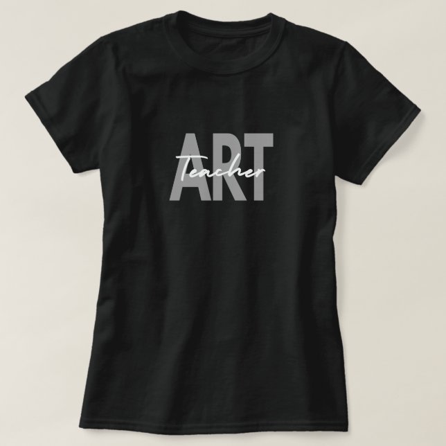 Art Teacher Painter Art Älskare T Shirt (Design framsida)