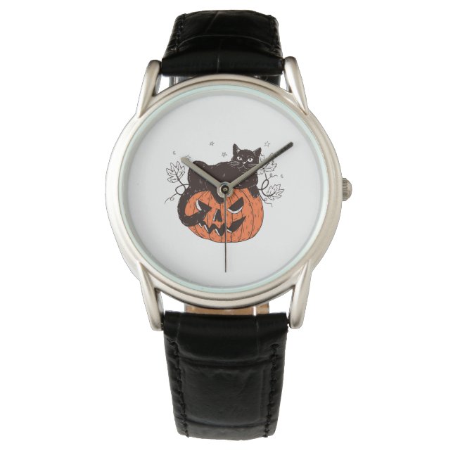 Art Teacher Spooky Pumpkin Halloween Manar Women T Armbandsur (Framsida)