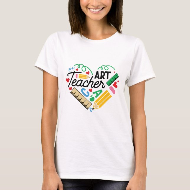 Art Teacher T Shirt (Framsida)