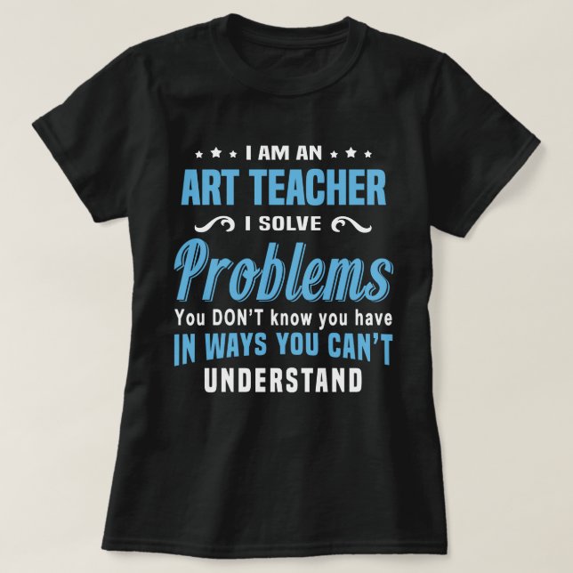 Art Teacher T Shirt (Design framsida)