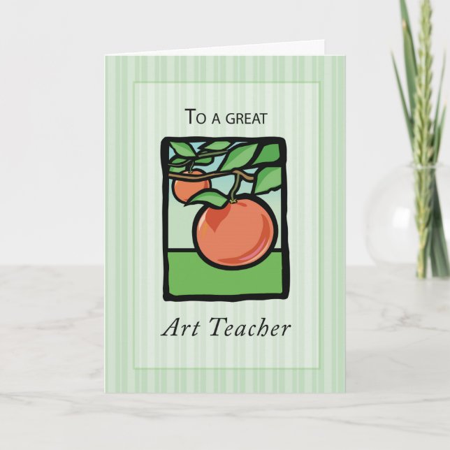 Art Teacher Tack, Apple Tack Kort (Framsida)