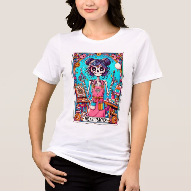 Art Teacher Tarot Card T Shirt (Framsida)