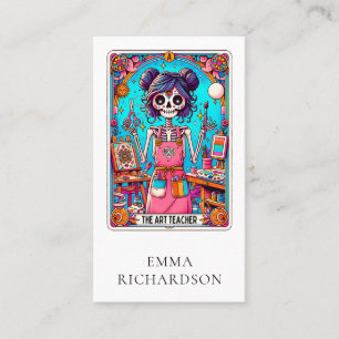 Art Teacher Tarot Card Visitkort